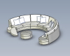 Round sofa-建筑-家具-工业CAD模型-3D城