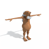 老爷子-角色人体-角色-VR/AR模型-3D城