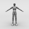 男战士-角色人体-角色-VR/AR模型-3D城