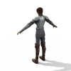 男战士-角色人体-角色-VR/AR模型-3D城