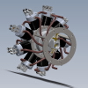 9 Cylinder Radial Engine by Roland Schwarz-汽车-汽车部件-工业CAD模型-3D城