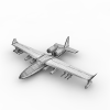 现代水上轰炸机-飞机-军事飞机-VR/AR模型-3D城
