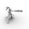 黑岩射手-角色人体-角色-VR/AR模型-3D城
