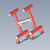 Adjustable Stand On Wheels-工业设备-机器设备-工业CAD模型-3D城