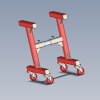 Adjustable Stand On Wheels-工业设备-机器设备-工业CAD模型-3D城