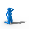 沙滩美女-艺术-3D打印模型-3D城