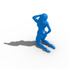 沙滩美女-艺术-3D打印模型-3D城