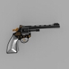Revolver Gun-军事-武器-工业CAD模型-3D城