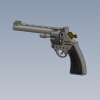 Revolver Gun-军事-武器-工业CAD模型-3D城