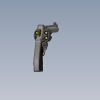 Revolver Gun-军事-武器-工业CAD模型-3D城