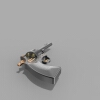 Revolver Gun-军事-武器-工业CAD模型-3D城