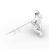 武将-角色人体-角色-VR/AR模型-3D城