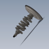 Engine Alfa Romeo Boxer Assieme Crankshaft - Flywheel-工业设备-零部件-工业CAD模型-3D城