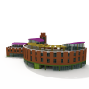 联体办公楼-建筑-办公-VR/AR模型-3D城