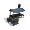 小吃摊-建筑-基础设施-VR/AR模型-3D城