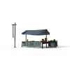 小吃摊-建筑-基础设施-VR/AR模型-3D城