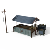 小吃摊-建筑-基础设施-VR/AR模型-3D城
