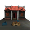 民房-建筑-住宅-VR/AR模型-3D城