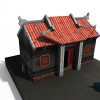 民房-建筑-住宅-VR/AR模型-3D城