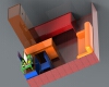 The room-建筑-客厅-工业CAD模型-3D城