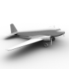二战运输飞机-飞机-客机-VR/AR模型-3D城