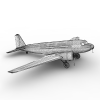 二战运输飞机-飞机-客机-VR/AR模型-3D城