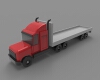 flat-bed-semi-文体生活-玩具-工业CAD模型-3D城