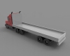 flat-bed-semi-文体生活-玩具-工业CAD模型-3D城