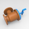 The check valve-工业设备-零部件-工业CAD模型-3D城