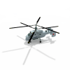 直升机-飞机-直升机-VR/AR模型-3D城