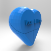 莉莲秘密心形礼盒-DIY-3D打印模型-3D城