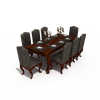 餐桌椅-建筑-餐厅-VR/AR模型-3D城