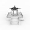 凉亭-建筑-基础设施-VR/AR模型-3D城