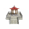凉亭-建筑-基础设施-VR/AR模型-3D城