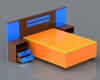 The bed-建筑-家具-工业CAD模型-3D城