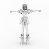 性感艳服MM-角色人体-角色-VR/AR模型-3D城