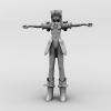 性感艳服MM-角色人体-角色-VR/AR模型-3D城