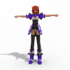 性感艳服MM-角色人体-角色-VR/AR模型-3D城