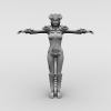 Darkness-角色人体-女人-VR/AR模型-3D城