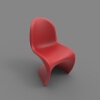 panton-chair-建筑-家具-工业CAD模型-3D城
