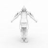 战士-角色人体-角色-VR/AR模型-3D城