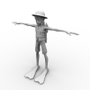 路飞-角色人体-角色-VR/AR模型-3D城