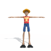 路飞-角色人体-角色-VR/AR模型-3D城