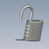 Combination Padlock-小工具-VR/AR模型-3D城