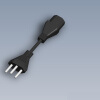 Plug NBR 14136 - conector C-13-科技-家用电器-工业CAD模型-3D城
