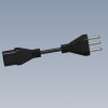 Plug NBR 14136 - conector C-13-科技-家用电器-工业CAD模型-3D城