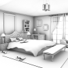 卧室场景-建筑-住宅-VR/AR模型-3D城