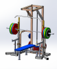 poulie-dossaux-sur-combine-squat-couche-工业设备-机器设备-工业CAD模型-3D城