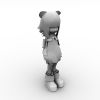 小萝莉-角色人体-角色-VR/AR模型-3D城