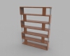 six-shelf-bookcase-建筑-家具-工业CAD模型-3D城